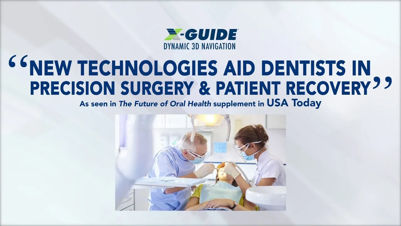 Patient education video x guide navigated dental implant surgery video thumbnail