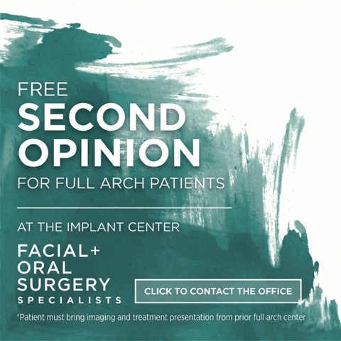 graphic advertising a free second opinion for full arch dental implants